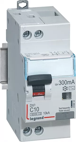 legrand-disj diff monobloc dx�6000 10ka arriv�e haut/d�part bas vis u+n 10a typeac 300ma (410812)