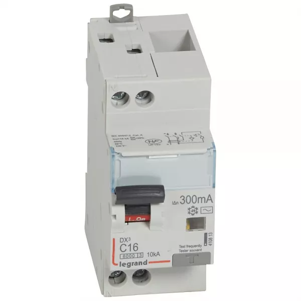 legrand-disj diff monobloc dx�6000 10ka arriv�e haut/d�part bas vis u+n 16a typeac 300ma (410813)