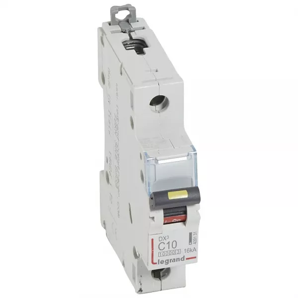 legrand-disj. dx� 1000ka 16ka arriv�e haute/d�part bas � vis 10a -courbe c -1 module (409131)