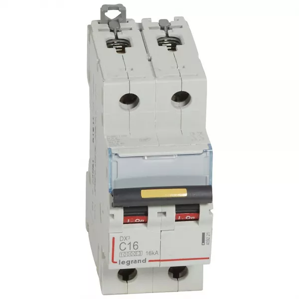 legrand-disj. dx� 1000ka 16ka arriv�e haute/d�part bas � vis 16a -courbe c -2 modules (409221)