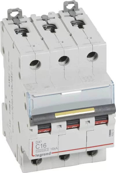 legrand-disj. dx� 1000ka 16ka arriv�e haute/d�part bas � vis 16a -courbe c -3 modules (409273)