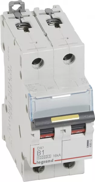 legrand-disj. dx� 1000ka 16ka arriv�e haute/d�part bas � vis 1a -courbe b -2 modules (408952)