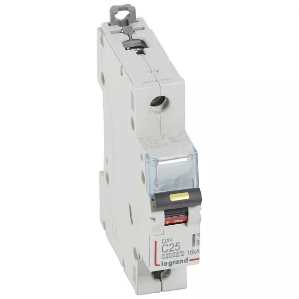 legrand-disj. dx� 1000ka 16ka arriv�e haute/d�part bas � vis 25a -courbe c -1 module (409135)