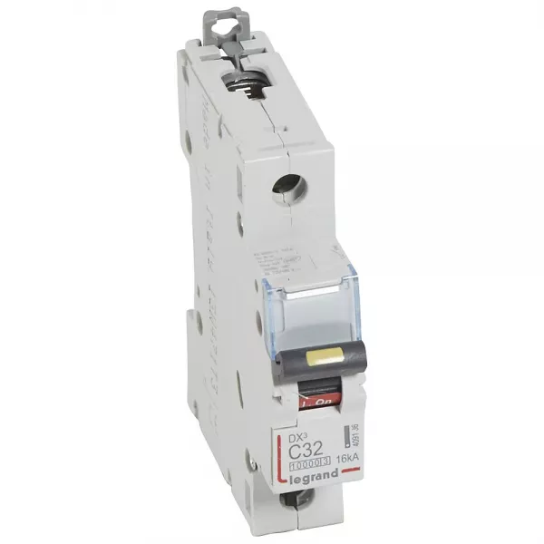 legrand-disj. dx� 1000ka 16ka arriv�e haute/d�part bas � vis 32a -courbe c -1 module (409136)