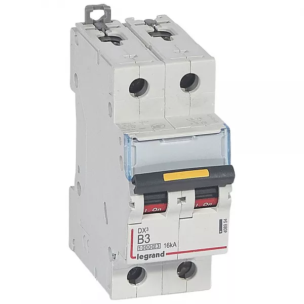 legrand-disj. dx� 1000ka 16ka arriv�e haute/d�part bas � vis 3a -courbe b -2 modules (408954)