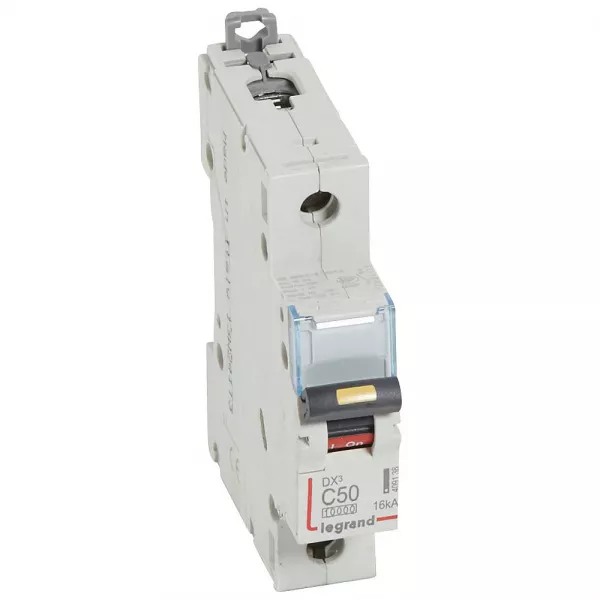 legrand-disj. dx� 1000ka 16ka arriv�e haute/d�part bas � vis 50a -courbe c -1 module (409138)
