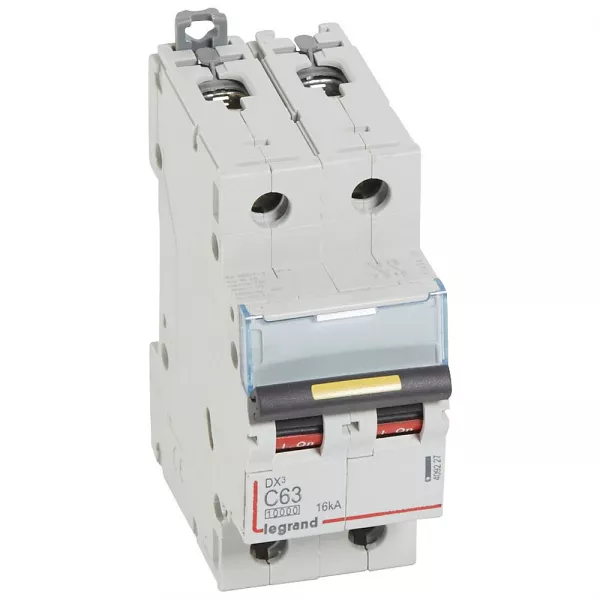 legrand-disj. dx� 1000ka 16ka arriv�e haute/d�part bas � vis 63a -courbe c -2 modules (409227)