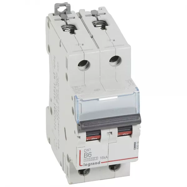 legrand-disj. dx� 1000ka 16ka arriv�e haute/d�part bas � vis 6a -courbe b -2 modules (408956)