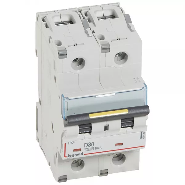 legrand-disj. dx� 1000ka 16ka arriv�e haute/d�part bas � vis 80a -courbe c -3 modules (409458)