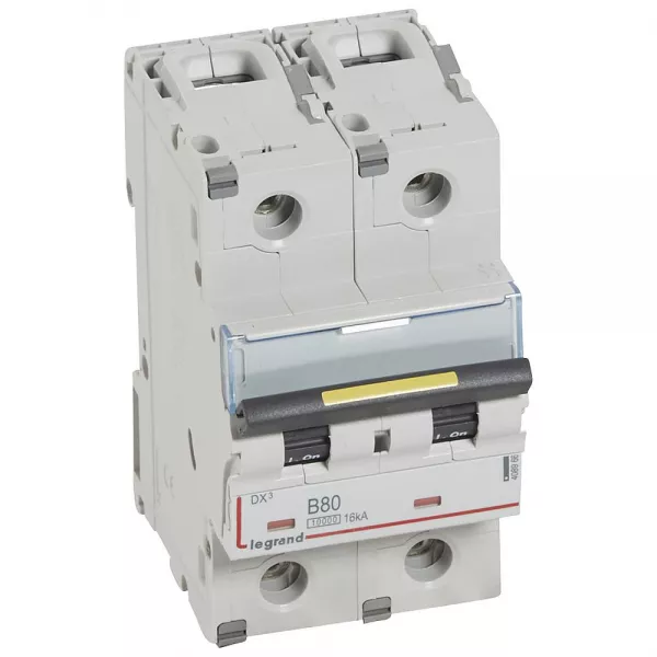 legrand-disj. dx� 1000ka 16ka arriv�e haute/d�part bas � vis 82a -courbe b -2 modules (408966)