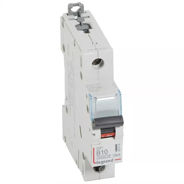 legrand-disj. dx�6000 10ka arriv�e haute/d�part bas � vis 10a -courbe b -1 module (407416)