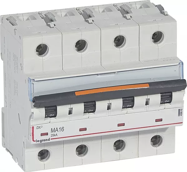 legrand-disj. magn�tique seul dx� ma 25ka arriv�e haute/d�part bas � vis 16a -6 modules (409892)