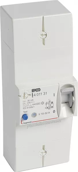 legrand-disjoncteur bipolaire diff�rentiel de protection 30ma - 32a (401131)