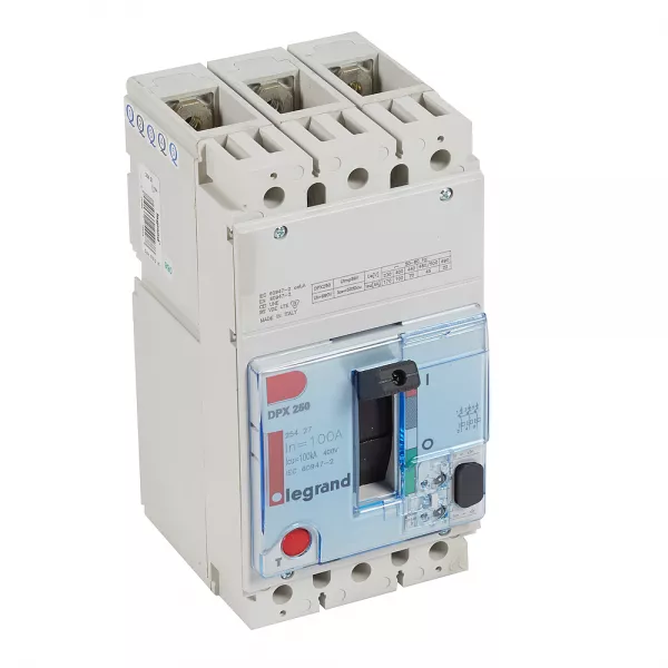 legrand-disjoncteur boitier moul� dpx250-l pouvoir de coupure 100ka 3p 100a (025427)