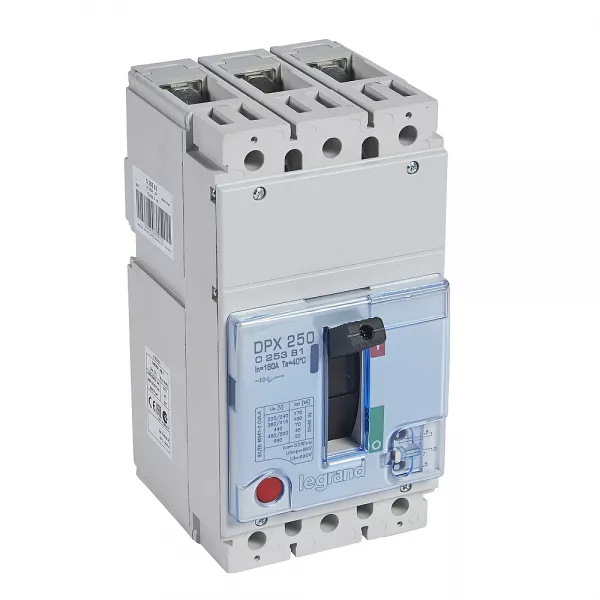 legrand-disjoncteur boitier moul� dpx250-l pouvoir de coupure 100ka 3p 160a (025381)