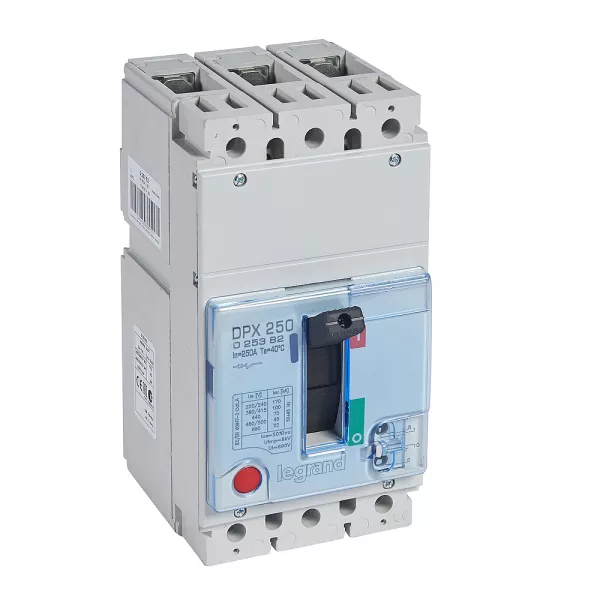 legrand-disjoncteur boitier moul� dpx250-l pouvoir de coupure 100ka 3p 250a (025382)