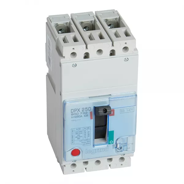 legrand-disjoncteur boitier moul� dpx250 pouvoir de coupure 36ka 3p 250a (900732)