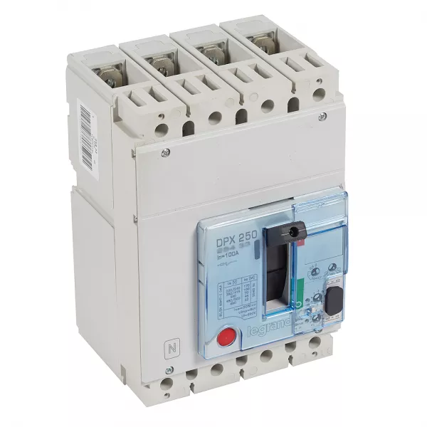 legrand-disjoncteur boitier moul� �lectronique dpx250-l pouvoir de coupure 100ka 4p 160a (025434)