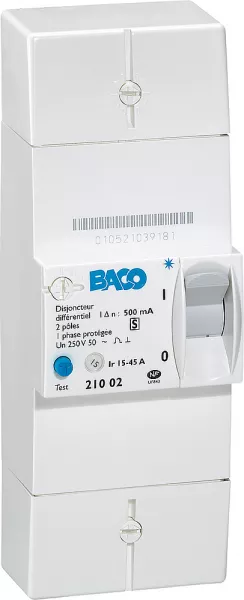 legrand-disjoncteur de branchement enedis tarif bleu 500ma s�lectif - 15a ou 30a ou 45a (092870)