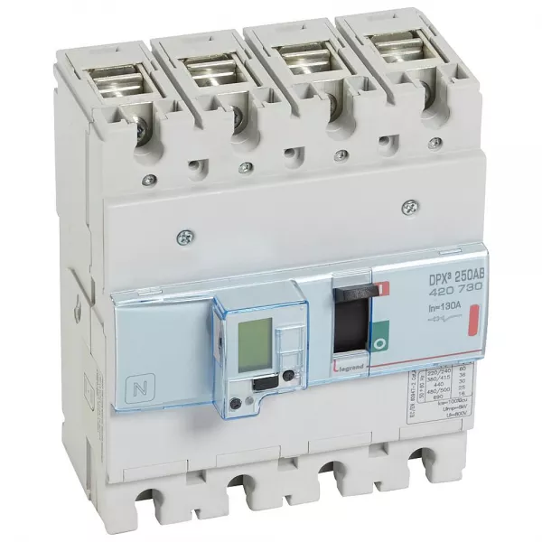 legrand-disjoncteur de branchement version enedis dpx�250ab 130a 4p (420730)