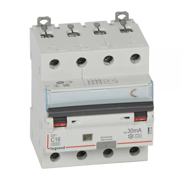 legrand-disjoncteur diff�rentiel dx� 6000a 4p 16a typea 30ma (411234)