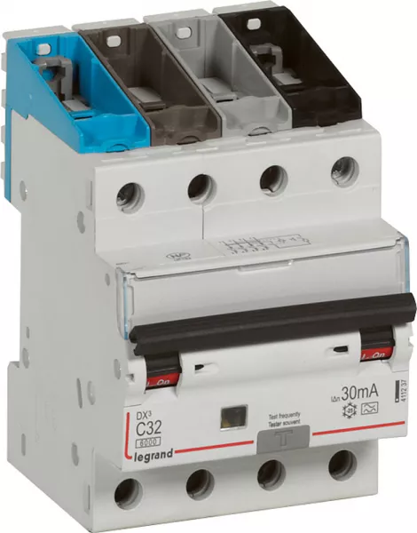legrand-disjoncteur diff�rentiel dx� 6000a 4p 32a typea 30ma (411237)
