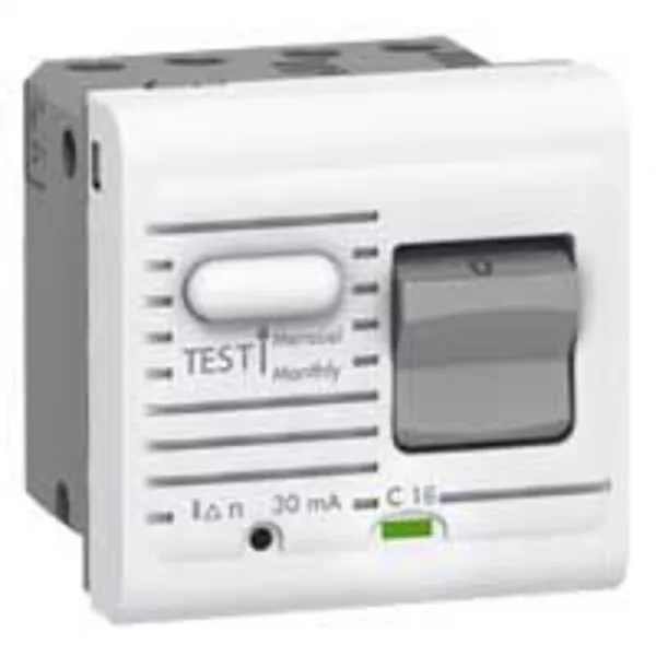 legrand-disjoncteur diff�rentiel uni+neutre 230v~ 16a 10ma mosaic 2 modules - blanc (077534)