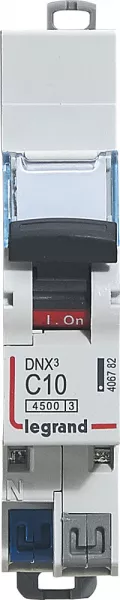 legrand-disjoncteur dnx� 4500 - auto/auto - u+n 230v~ 10a - 4,5ka - courbe c - 1 module (406782)