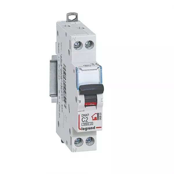legrand-disjoncteur dnx� phase + neutre 2a - bornes � vis - 1 module (092820)