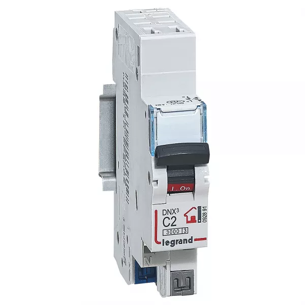 legrand-disjoncteur dnx� phase + neutre 2a - bornes automatiques - 1 module (092891)