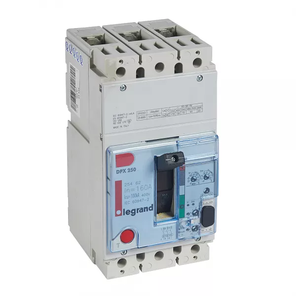 legrand-disjoncteur dpx250 �lectronique s2 pouvoir de coupure 100ka 3p 160a (025462)