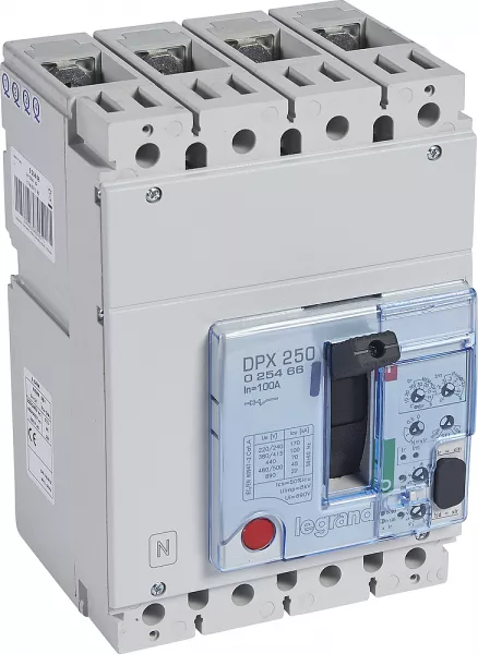 legrand-disjoncteur dpx250 �lectronique s2 pouvoir de coupure 100ka 4p 100a (025466)