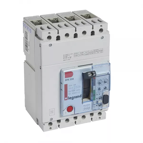 legrand-disjoncteur dpx250 �lectronique s2 pouvoir de coupure 100ka 4p 250a (025468)