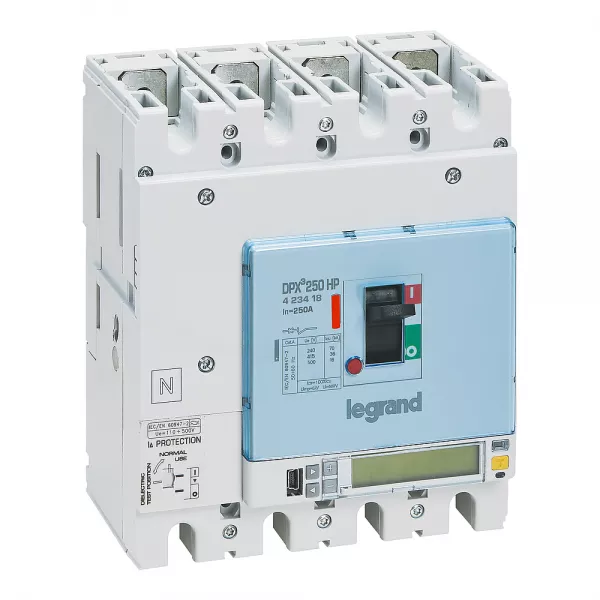 legrand-disjoncteur dpx�250hp �lectronique s10 avec diff�rentiel 36ka 4p 250a (423418)