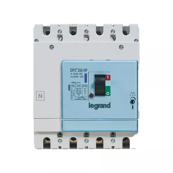 legrand-disjoncteur dpx�250hp magn�tique seul pouvoir de coupure 50ka 4p 220a (423945)
