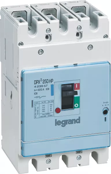 legrand-disjoncteur dpx�250hp magn�tique seul pouvoir de coupure 70ka 3p 220a (423957)