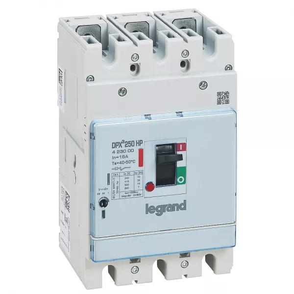 legrand-disjoncteur dpx�250hp magn�tothermique pouvoir de coupure 36ka 3p 16a (423000)