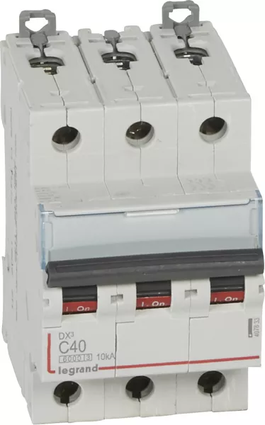 legrand-disjoncteur dx� 6000 -vis/vis-3p- 400v~-40a-10ka-courbec-peigne hx� trad 4p -3m (407833)