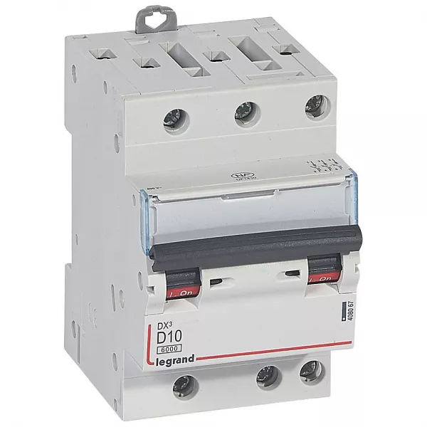 legrand-disjoncteur dx� 6000-vis/vis-3p-400v~-10a-10ka-courbe d-peigne hx� opti 4p -3m (408067)