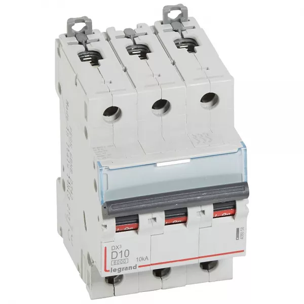legrand-disjoncteur dx� 6000-vis/vis-3p-400v~-10a-10ka-courbe d-peigne hx� trad 3p-3m (408058)
