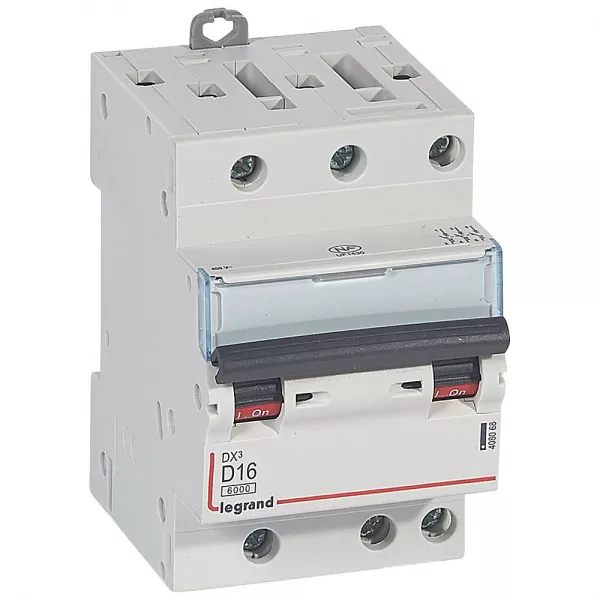 legrand-disjoncteur dx� 6000-vis/vis-3p-400v~-16a-10ka-courbe d-peigne hx� opti 4p -3m (408068)
