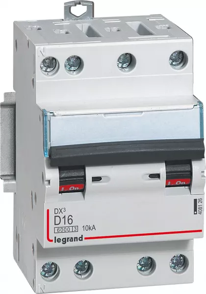 legrand-disjoncteur dx� 6000-vis/vis-4p-400v~-16a-10ka-courbe d-peigne hx� opti 4p -3m (408126)