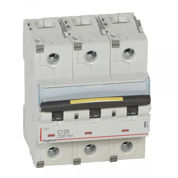 legrand-disjoncteur dx�10000 16ka arriv�e haut/d�part bas vis 4p 125a courbec 4,5modules (409282)