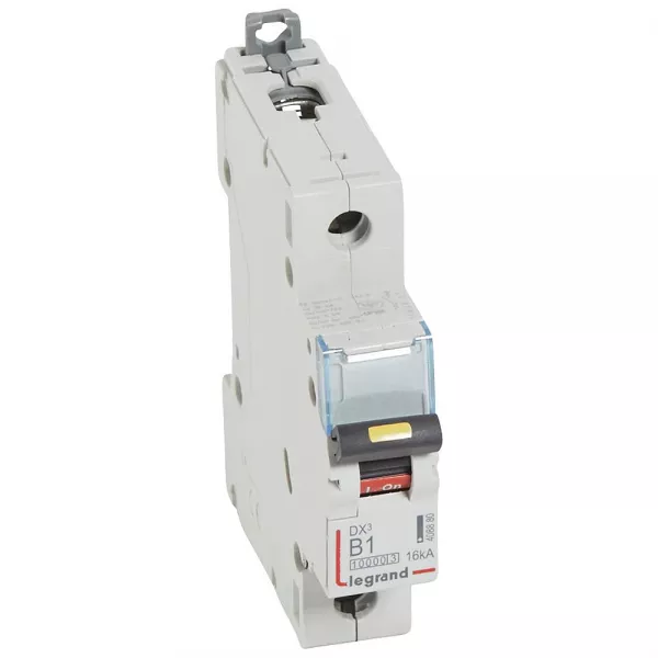 legrand-disjoncteur dx�10000 16ka arriv�e haute/d�part bas vis 1p 1a courbe b - 1 mod (408880)