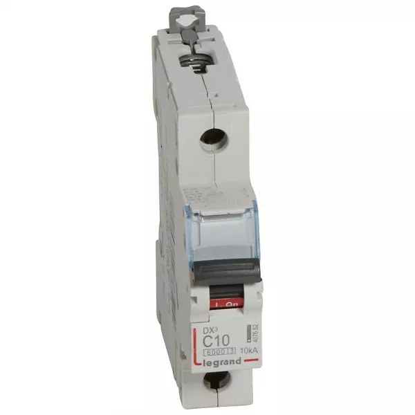 legrand-disjoncteur dx�6000 10ka arriv�e haut/d�part bas vis u+n 10a courbe c - 1 mod (407698)