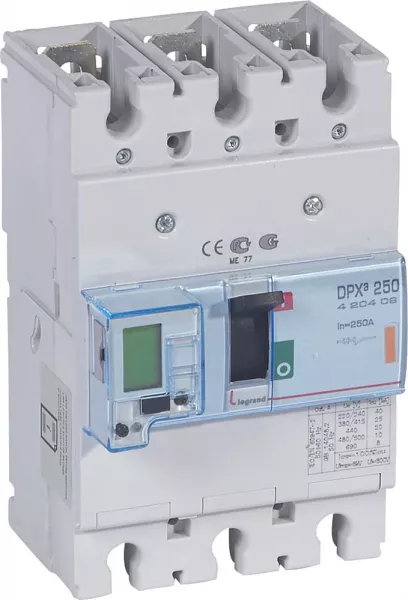 legrand-disjoncteur �lectronique avec unit� de mesure dpx�250 icu 25ka 400v~ - 3p - 250a (420409)