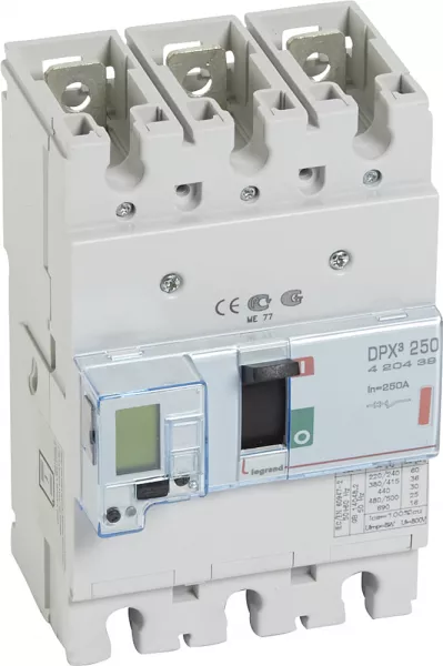 legrand-disjoncteur �lectronique avec unit� de mesure dpx�250 icu 36ka 400v~ - 3p - 250a (420439)