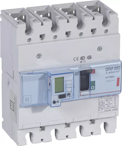 legrand-disjoncteur �lectronique avec unit� de mesure dpx�250 icu 36ka 400v~ - 4p - 160a (420447)