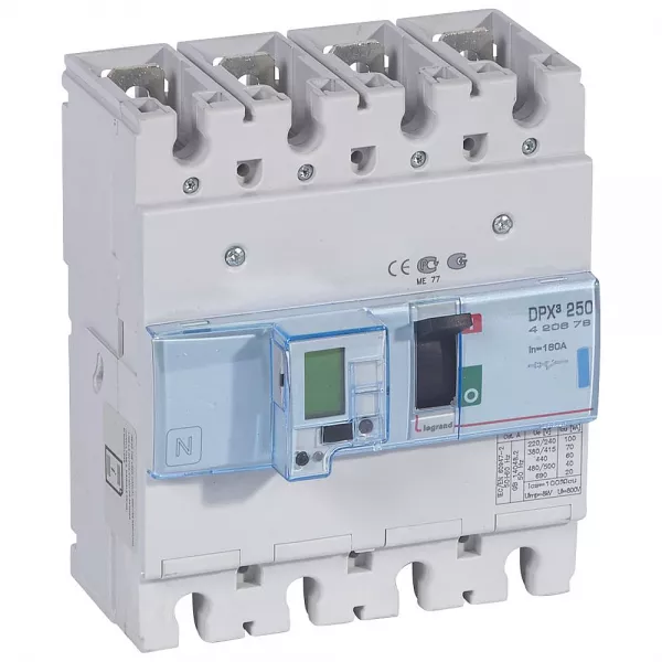 legrand-disjoncteur �lectronique avec unit� de mesure dpx�250 icu 70ka 400v~ - 4p - 160a (420678)