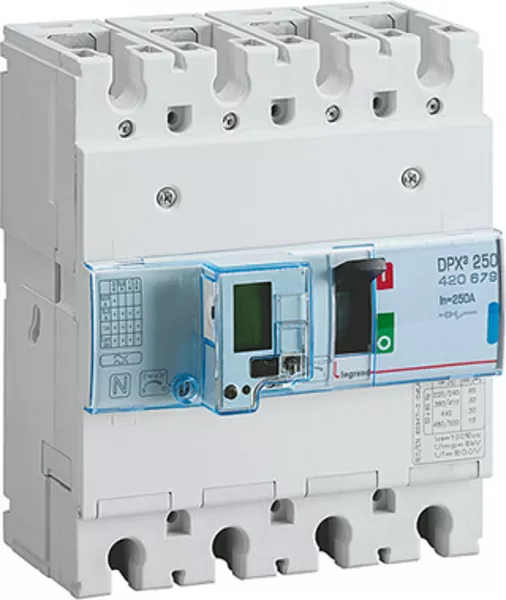 legrand-disjoncteur �lectronique avec unit� de mesure dpx�250 icu 70ka 400v~ - 4p - 250a (420679)